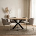 Eetkamertafel Ø150, Mango Smooth Natural - My Sons