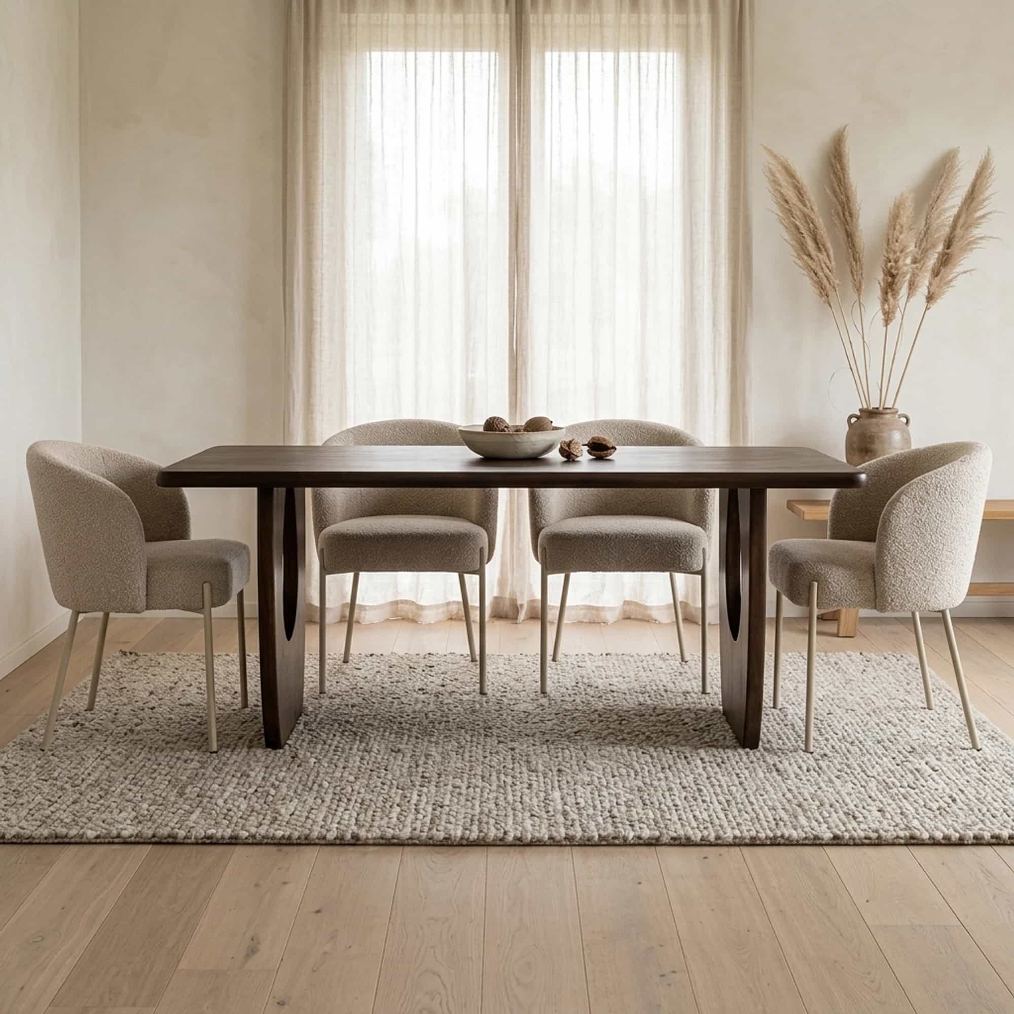 Eetkamertafel 180, Mango Brown Walnut - My Sons