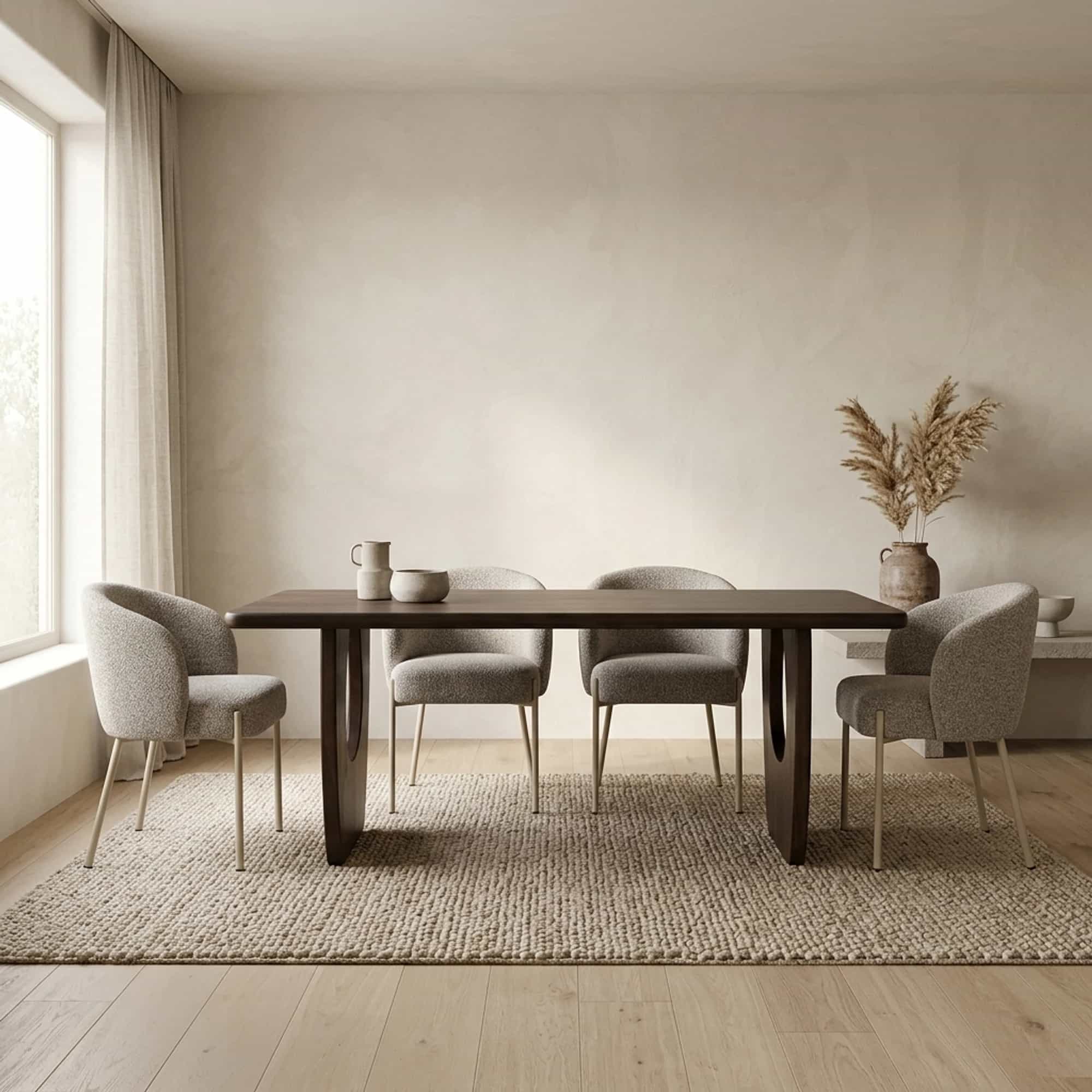 Eetkamertafel 220, Mango Brown Walnut - My Sons