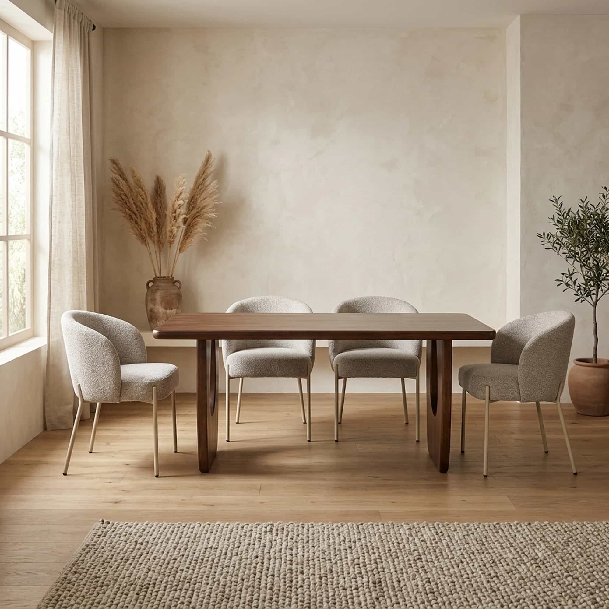 Eetkamertafel 240, Mango Brown Walnut - My Sons