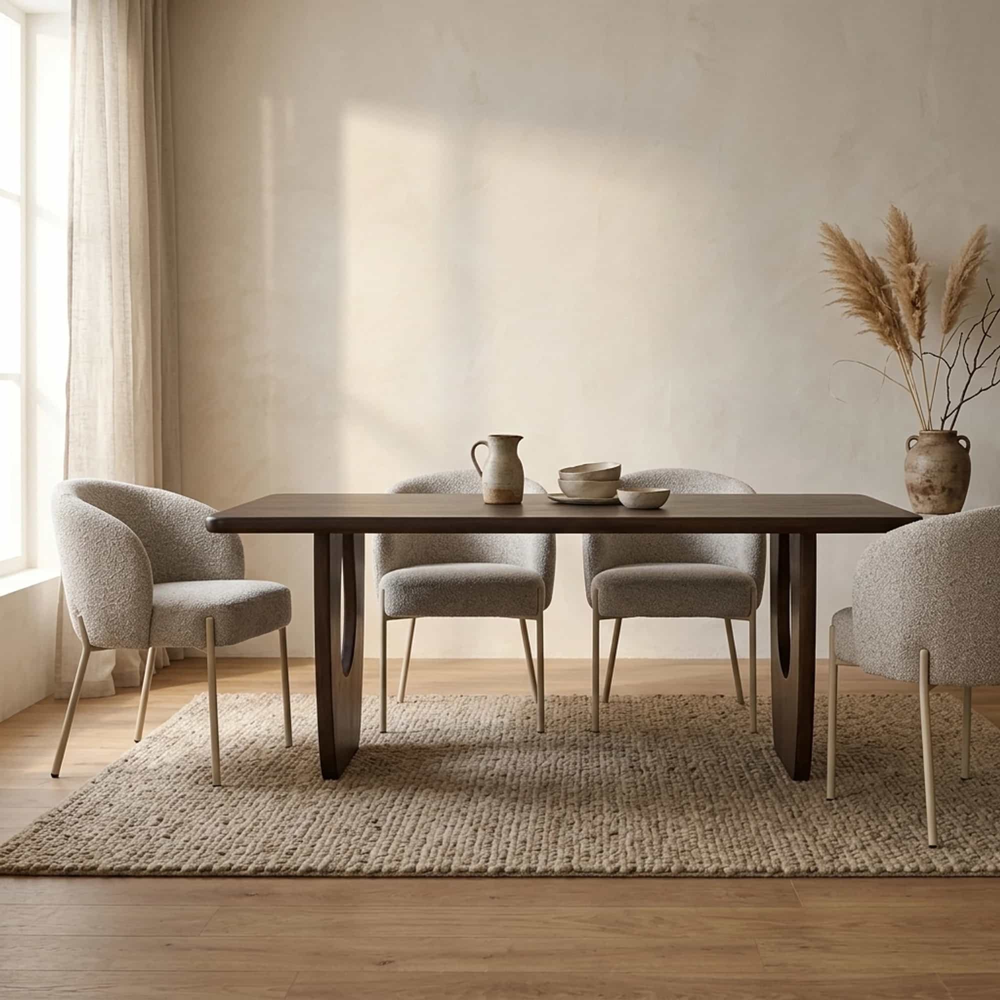 Eetkamertafel 280, Mango Brown Walnut - My Sons