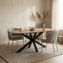 Eetkamertafel deens ovaal 180, Mango Smooth Natural - My Sons