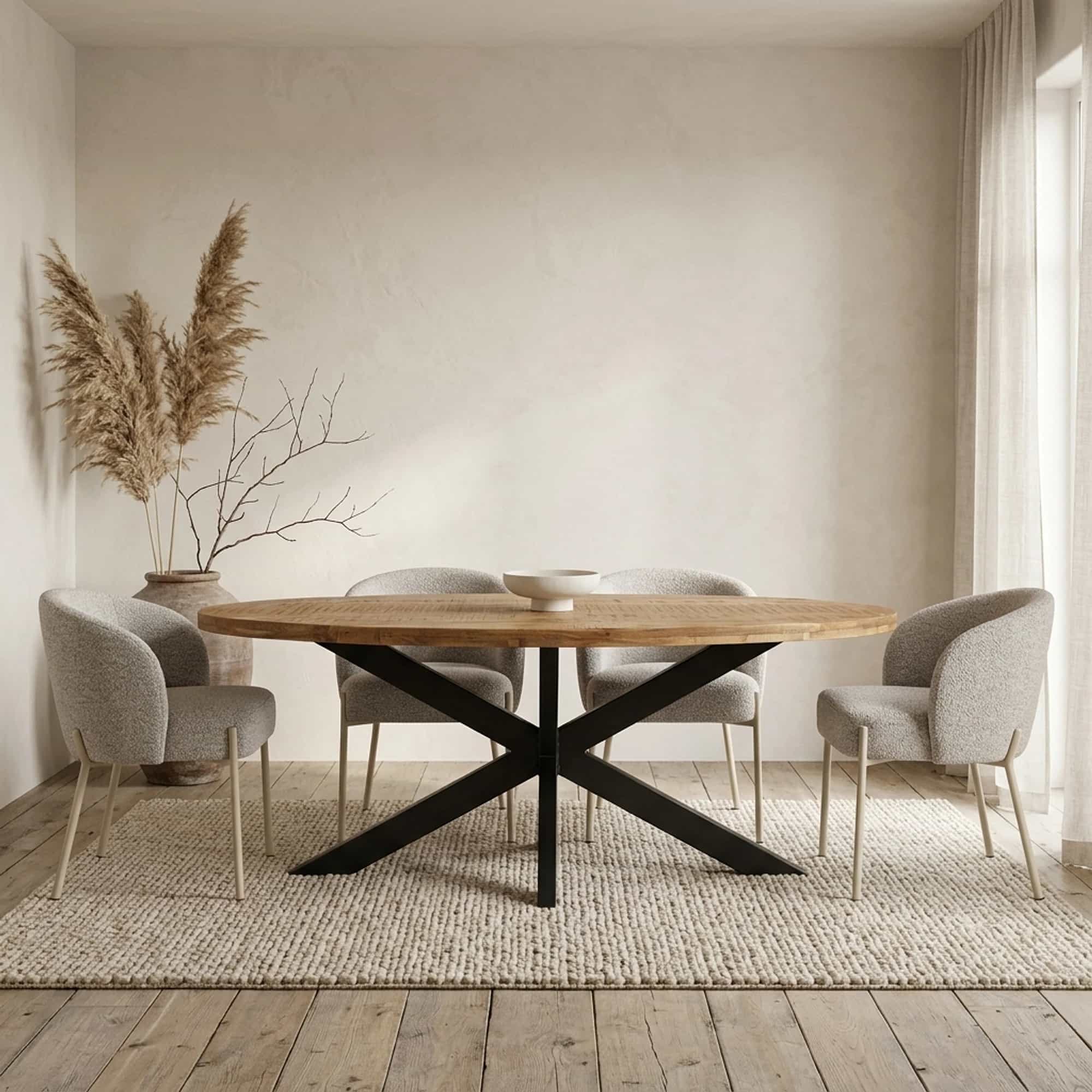 Eetkamertafel ovaal 240