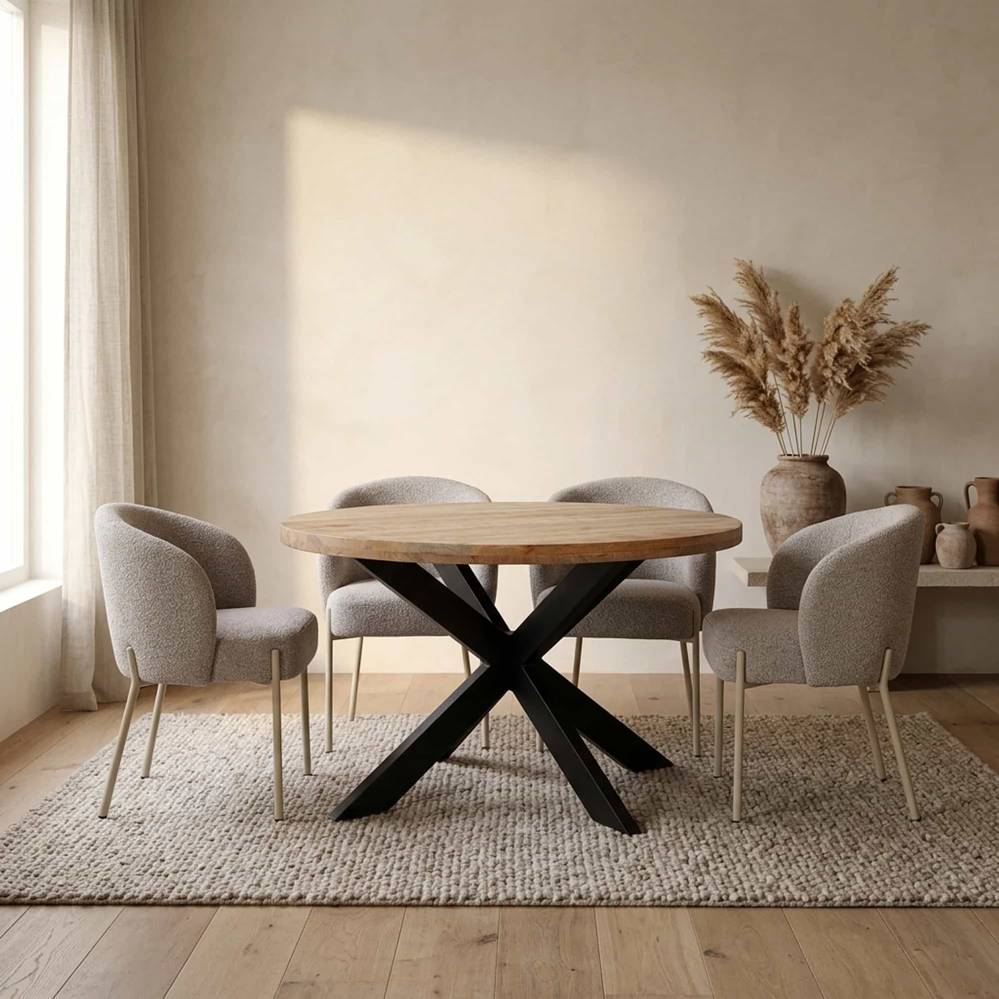 Eetkamertafel rond Ø130, Peru Rough Table Collection