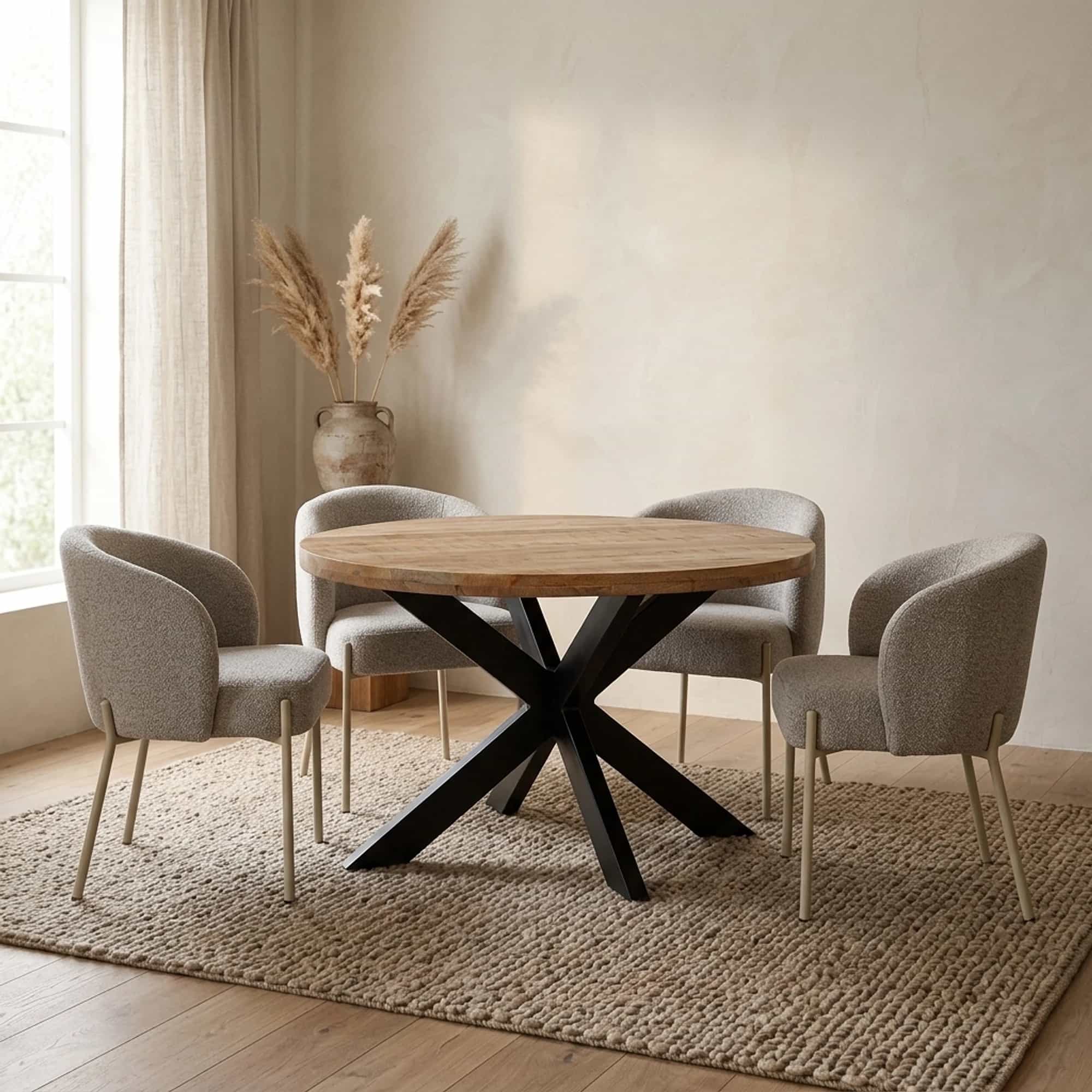 Eetkamertafel rond Ø150, Peru Rough Table Collection