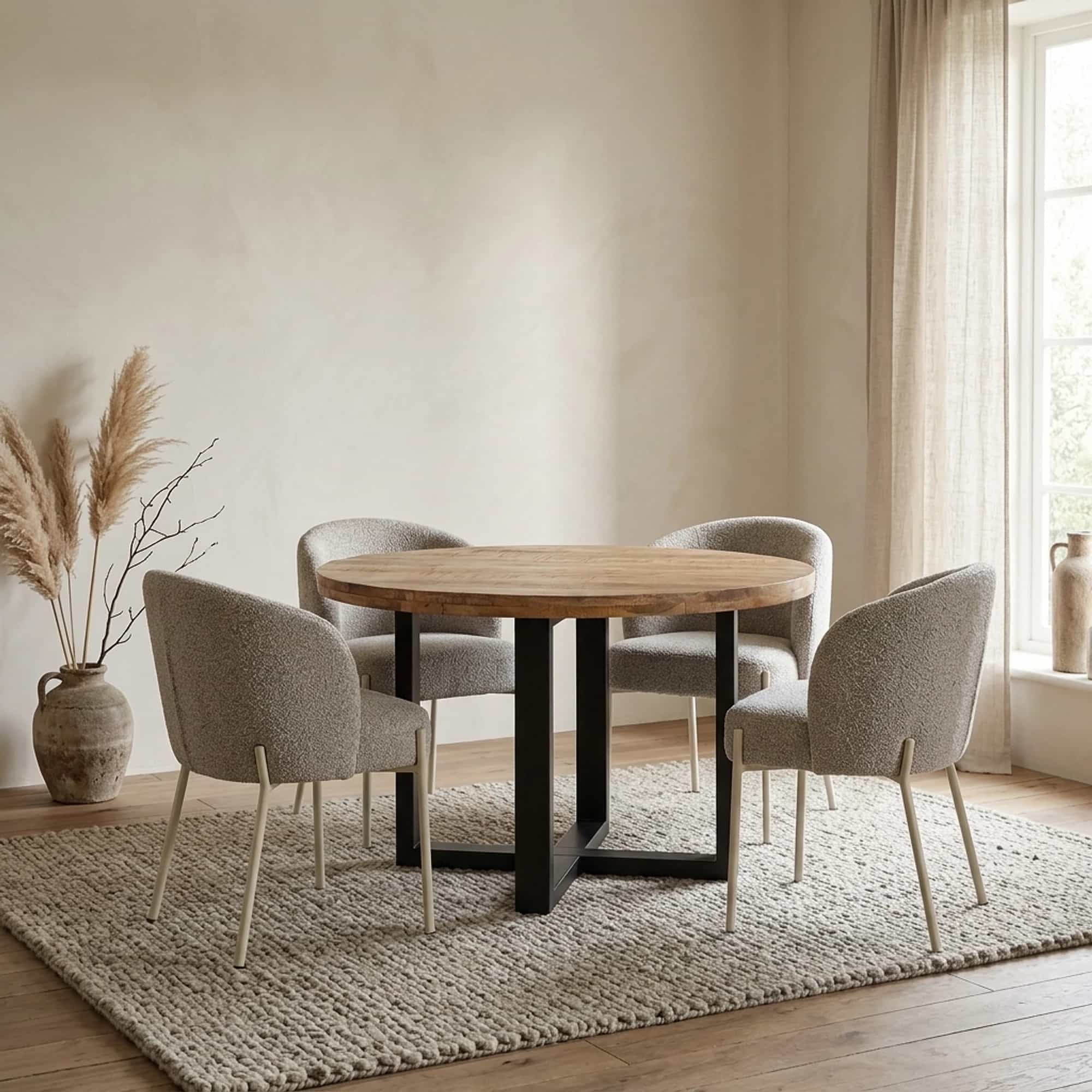 Eetkamertafel rond Ø150, Rambo Rough Table Collection - My Sons