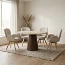 Eettafel Aikin 130x77 cm Travertin - Eleonora