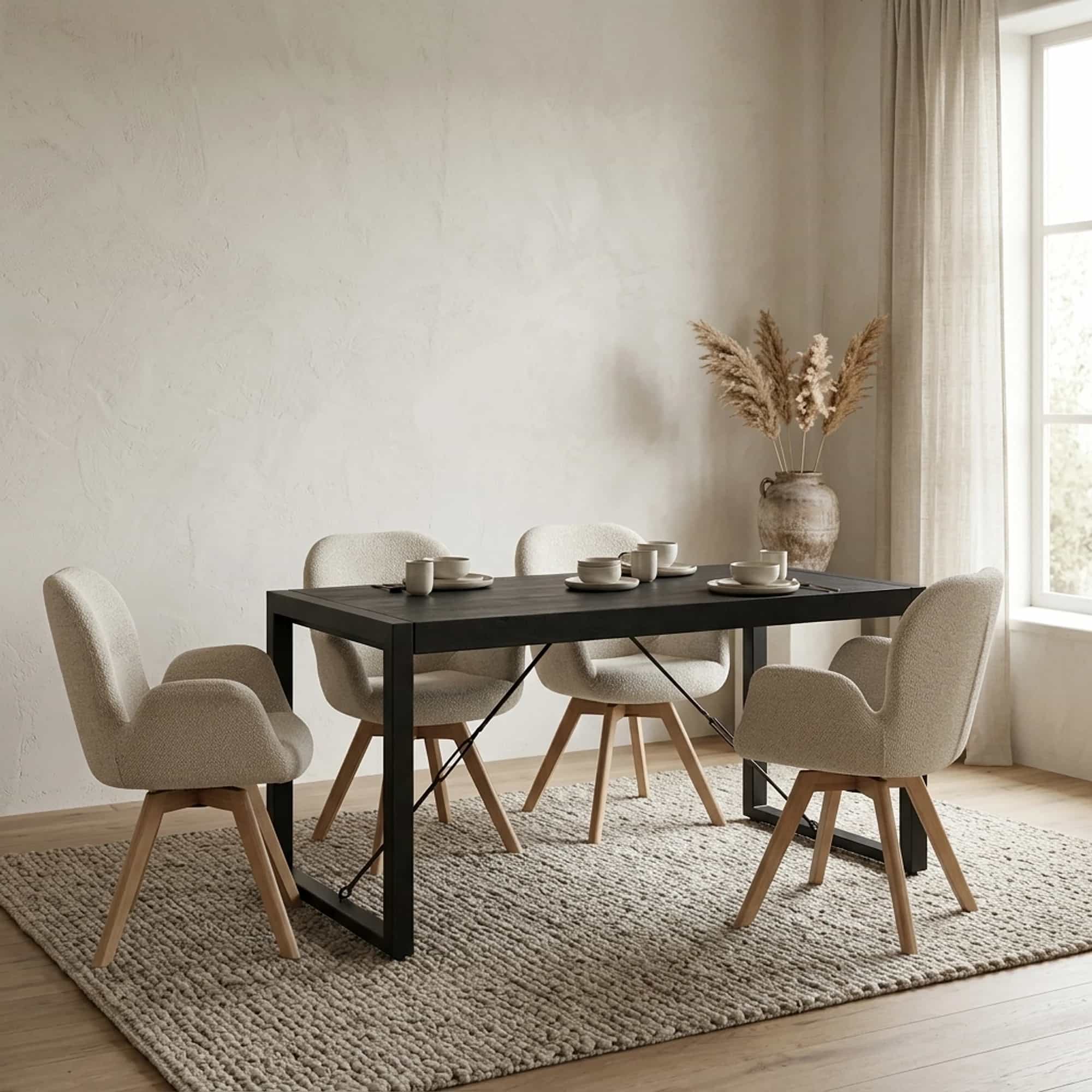 Eettafel Britt Zwart 140