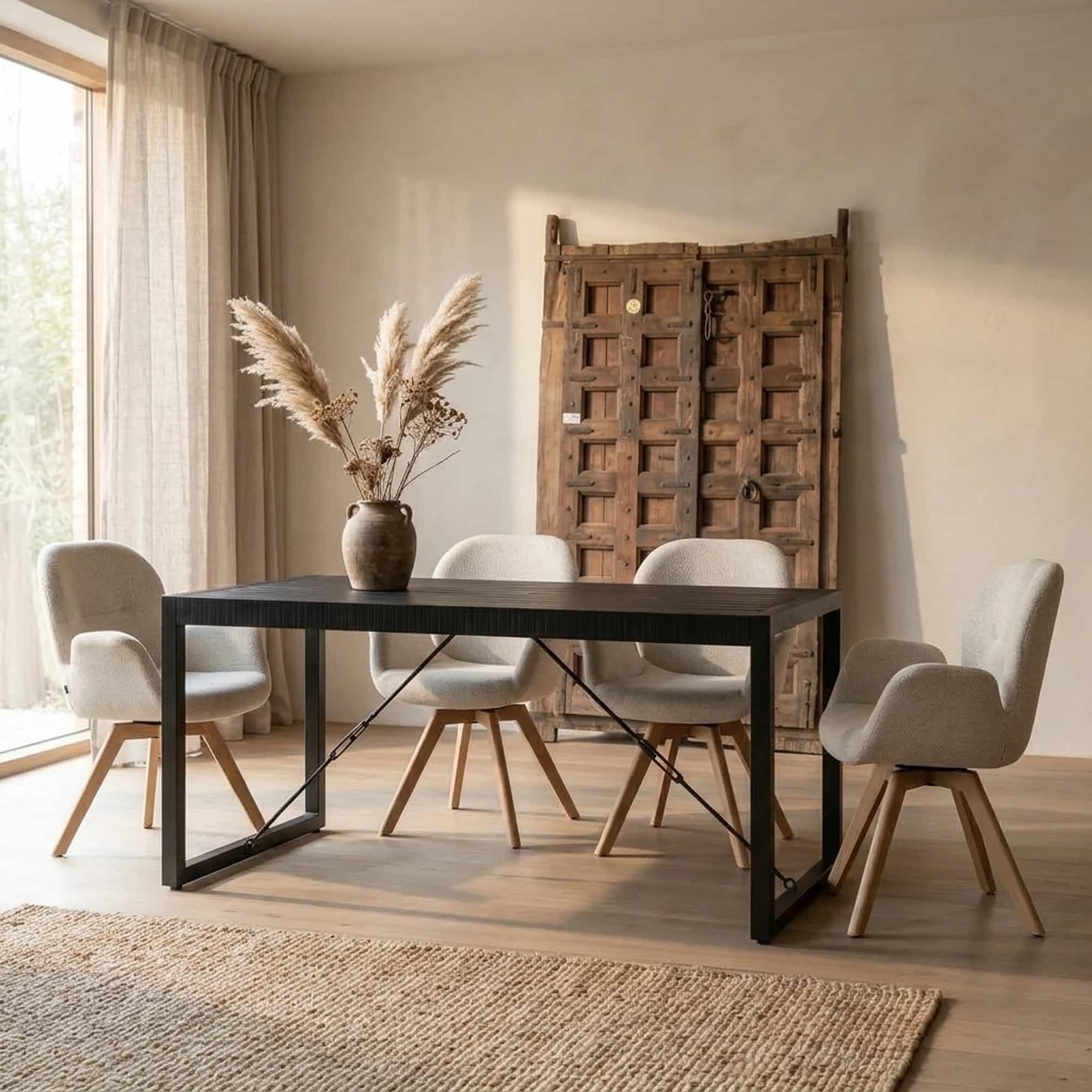 Eettafel Britt Zwart 200