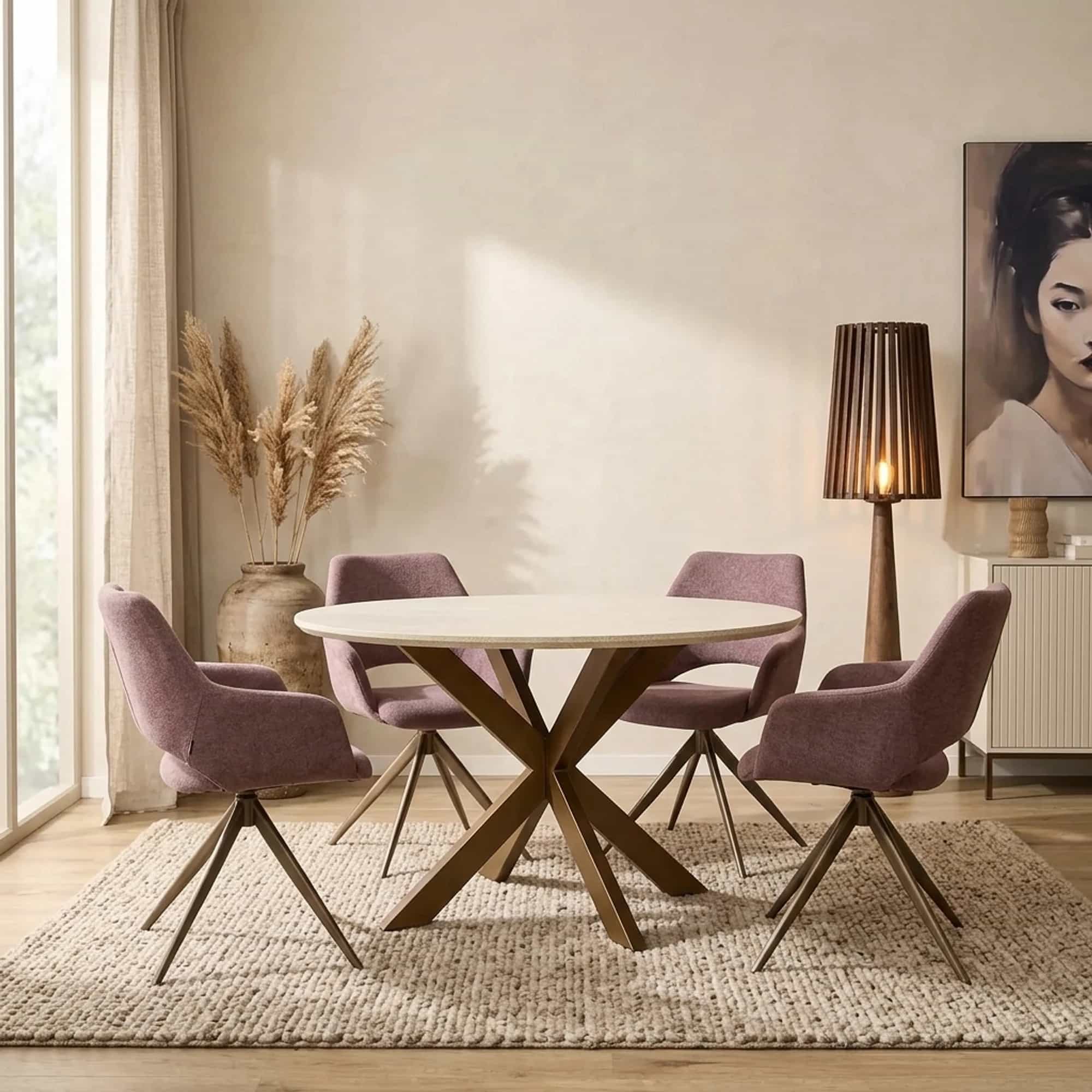 Eettafel Madison Sand | 110 cm