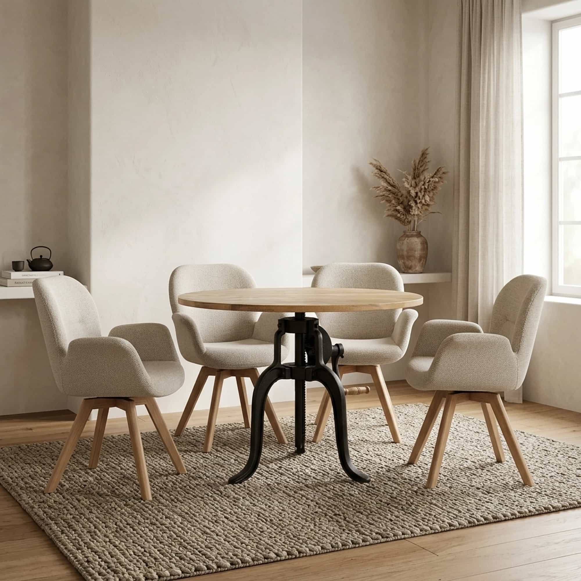 Eettafel met Crank / Bar Tafel 75 - Benoa