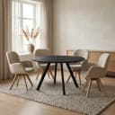 Eettafel Rond Berlin Zwart 150 - Benoa