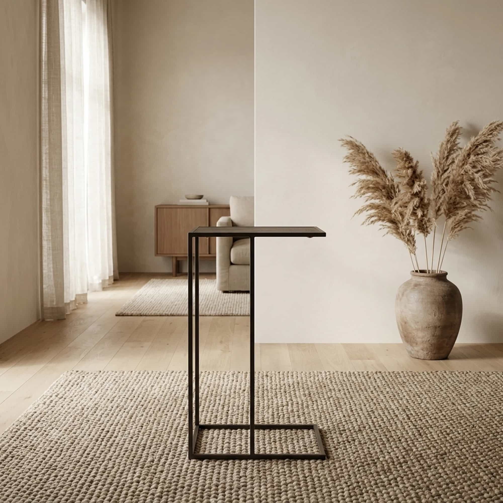 Estoril laptoptafel, Blackish bronze - My Sons