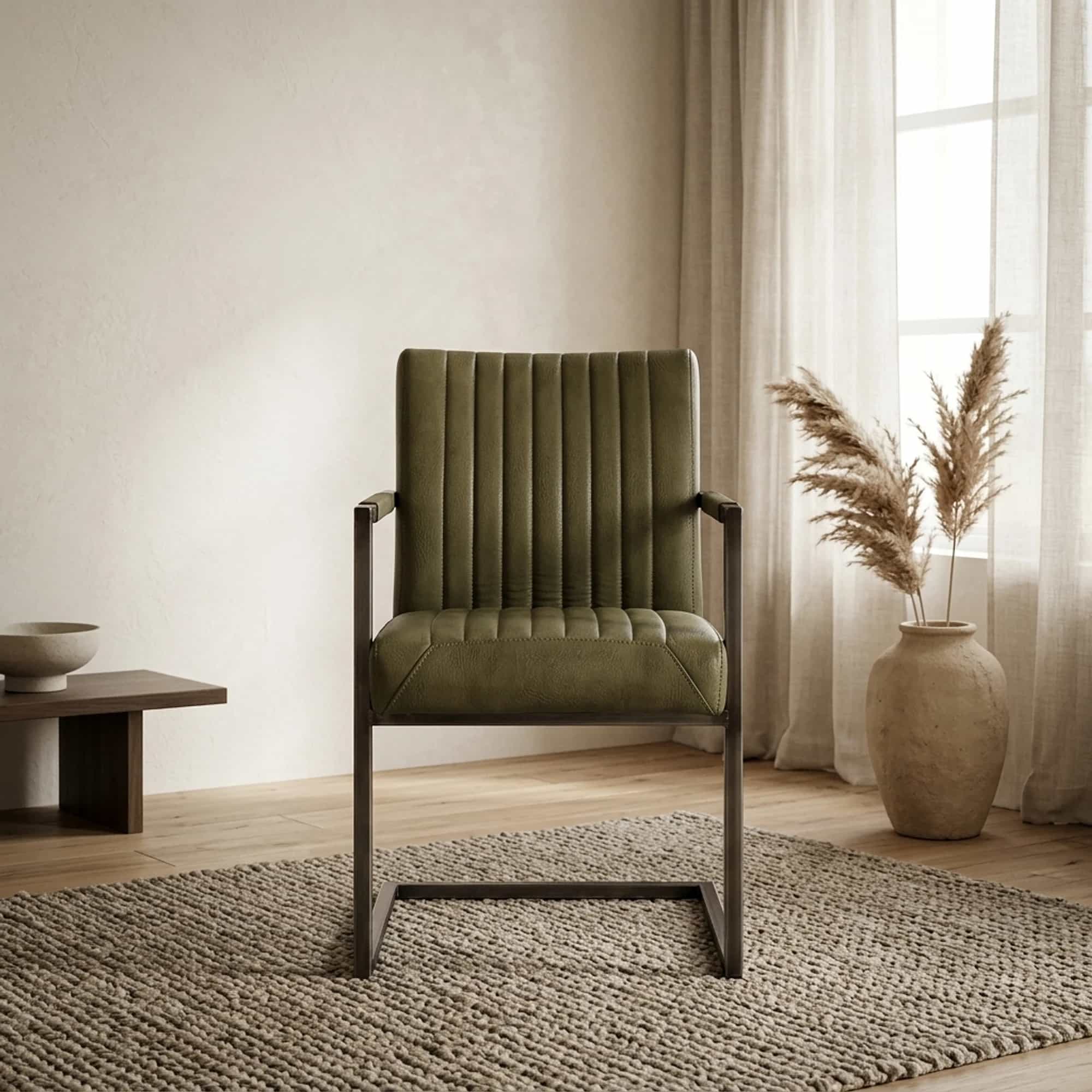 Ferro Armstoel - fabric Savannah green