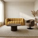 Fiore salontafel 98, Mango Brown Walnut - My Sons