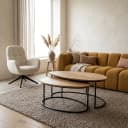Hannover salontafel organisch, set van 2, Smooth Natural - My Sons