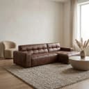 Hoekbank Cozzy | Africa Leer - Zitform