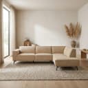 Leeds 2 5-AL + Ottoman R - City 120 Beige - Tower Living