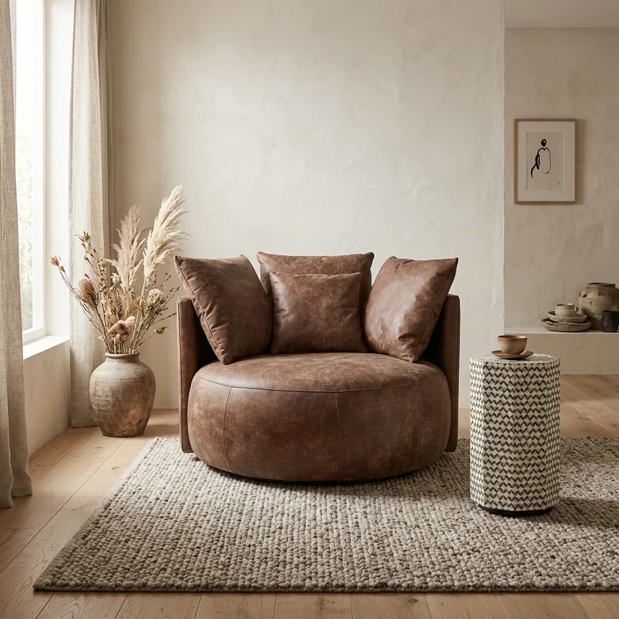 Loveseat Bistro leder