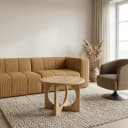 Salontafel Ø60, Acacia Groovy Natural - My Sons