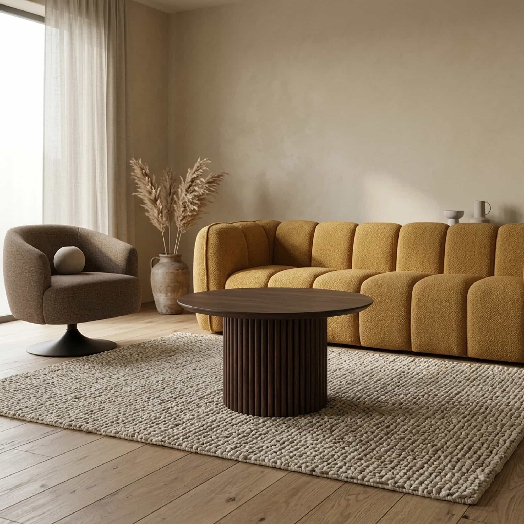 Salontafel Ø60, Mango Dark Walnut - My Sons