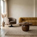 Salontafel Ø75, Mango Brown Walnut - My Sons