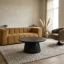 Salontafel Ø90, Acacia Black, Burundi Table Collection - My Sons