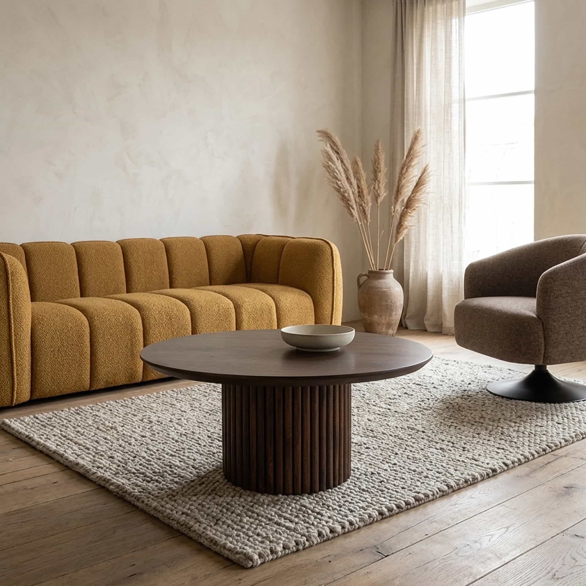 Salontafel Ø90, Mango Dark Walnut - My Sons