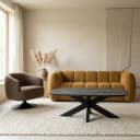 Salontafel deens ovaal 120, Acacia Black - My Sons