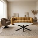 Salontafel Faye White marble | 130 cm | Ovaal - Starfurn