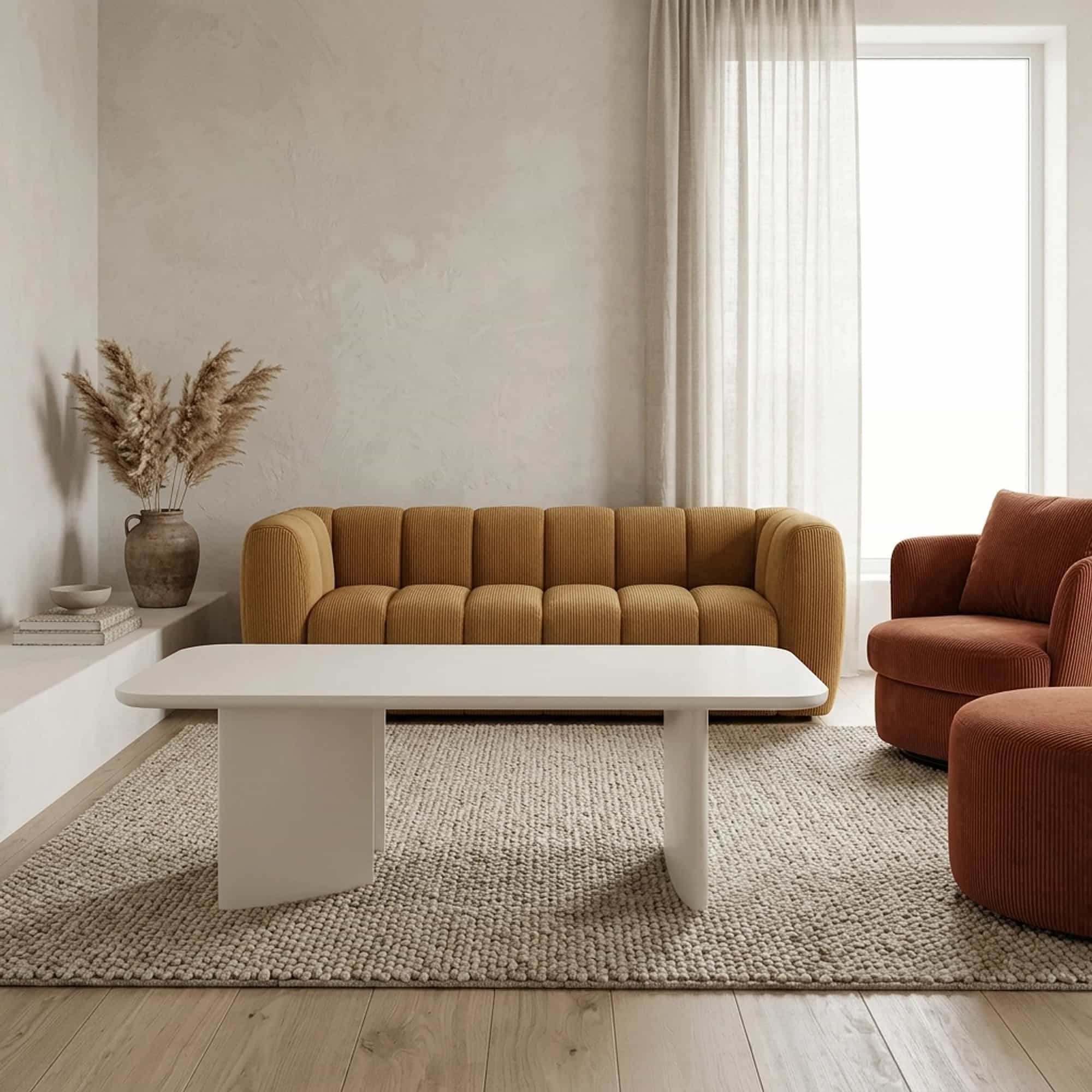 Salontafel Jade Rechthoek Off White - Benoa
