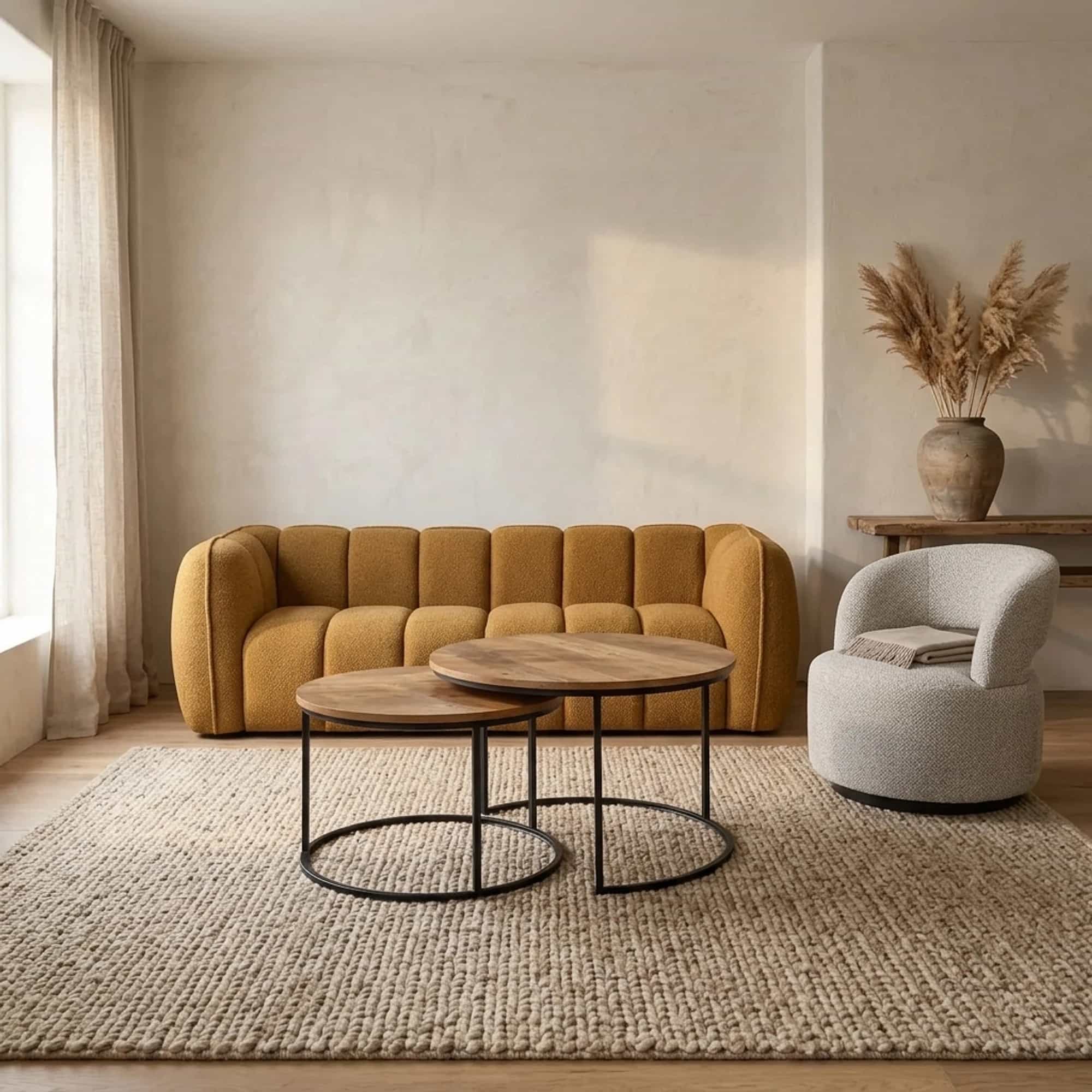 Salontafel Madison Natural | 70 cm | Set van 2