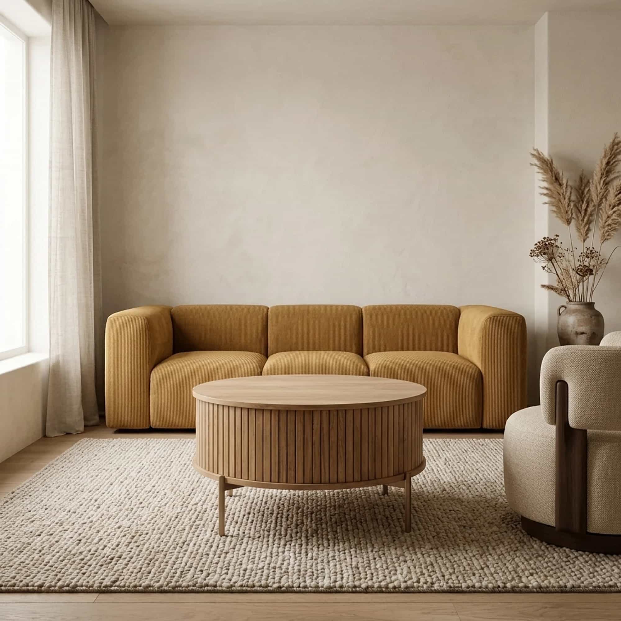 Salontafel Madison Natural | 80 cm | Rond