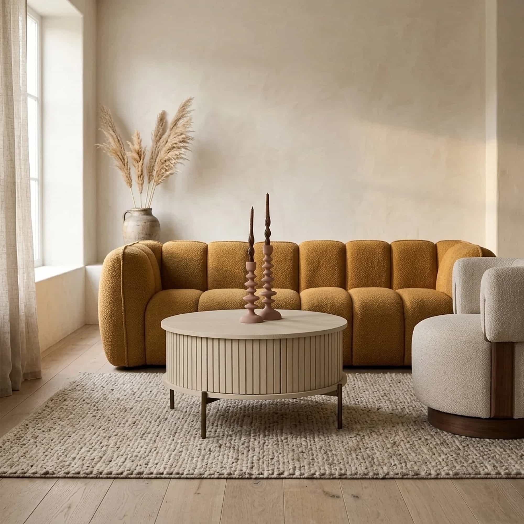 Salontafel Madison Sand | 80 cm | Rond