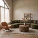Salontafel Rond met 4 Laden Roots - Benoa