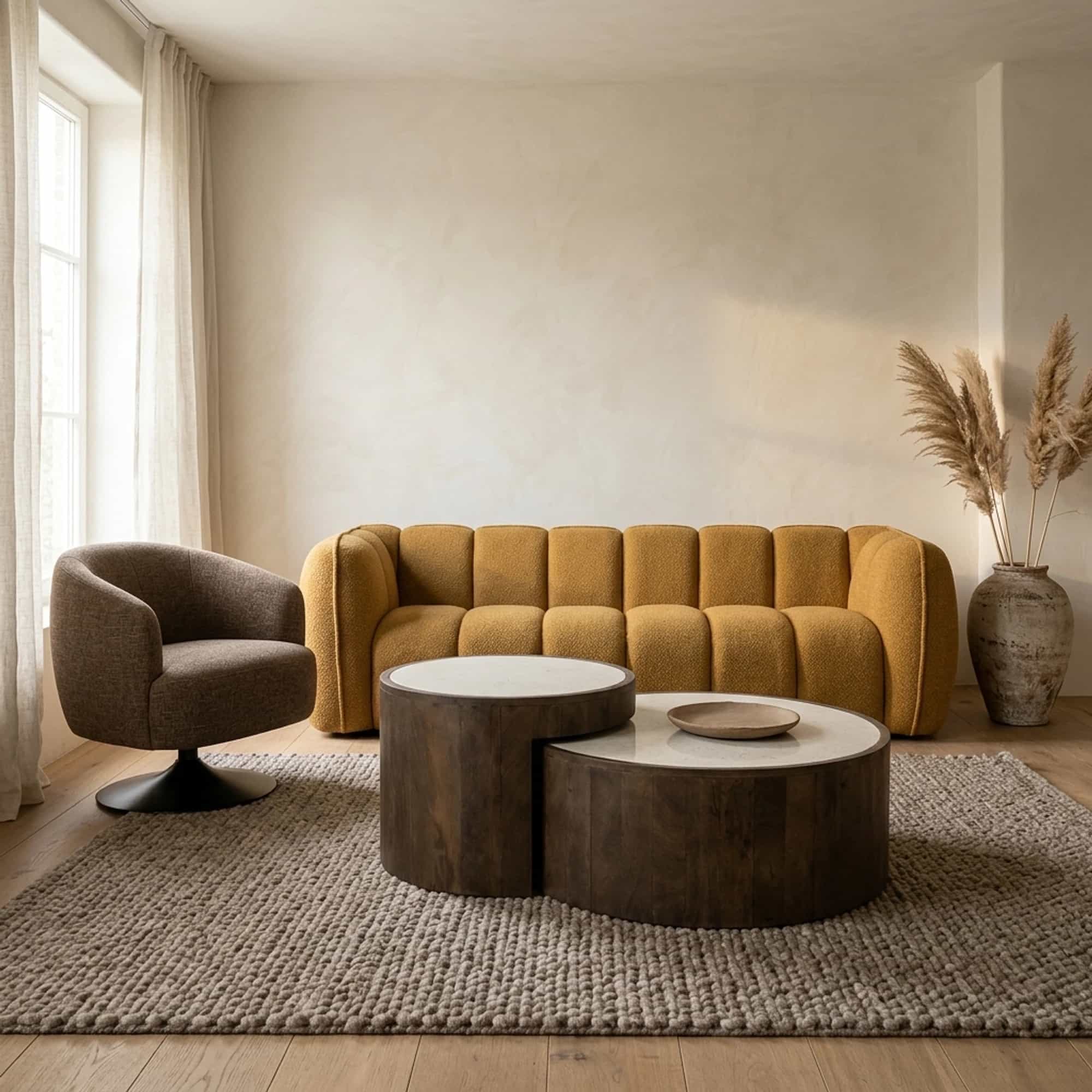 Salontafel set Hazel Mangohout - Eleonora