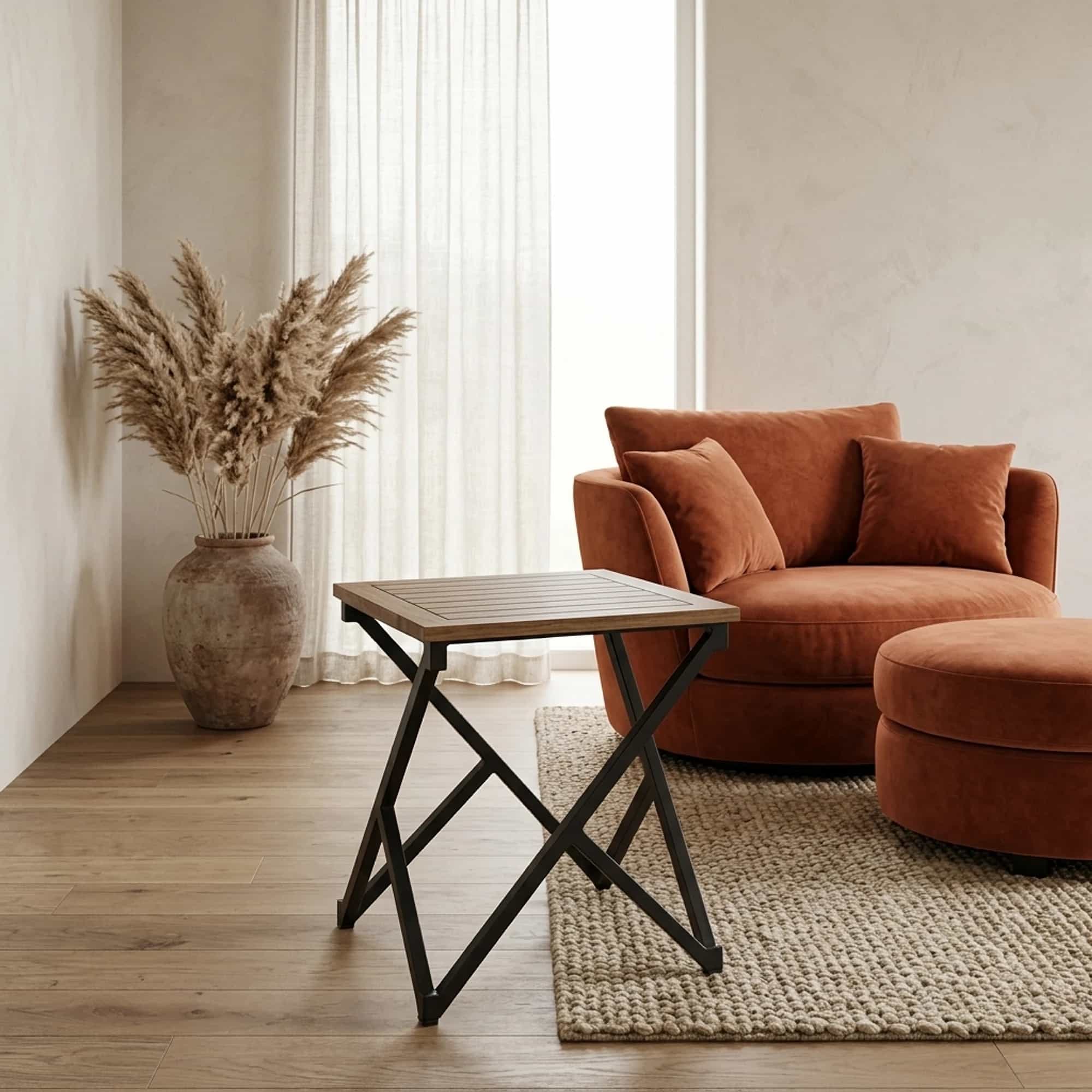 Sidetable met Diagonaal Onderstel - Benoa