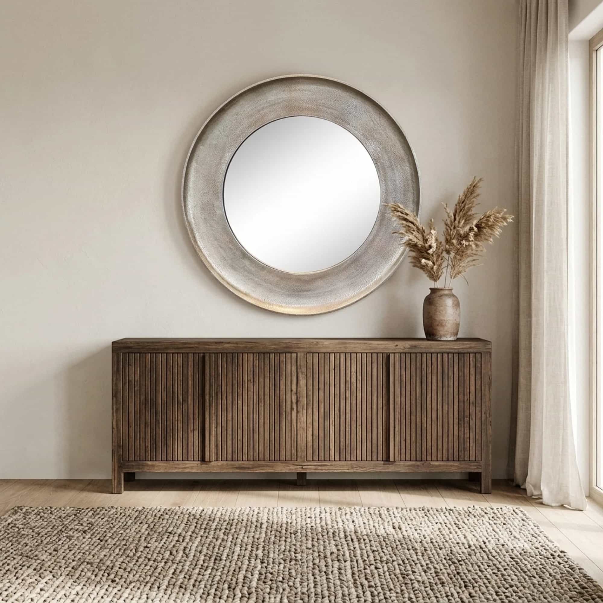 Spiegel Rond Goud Medium - Benoa