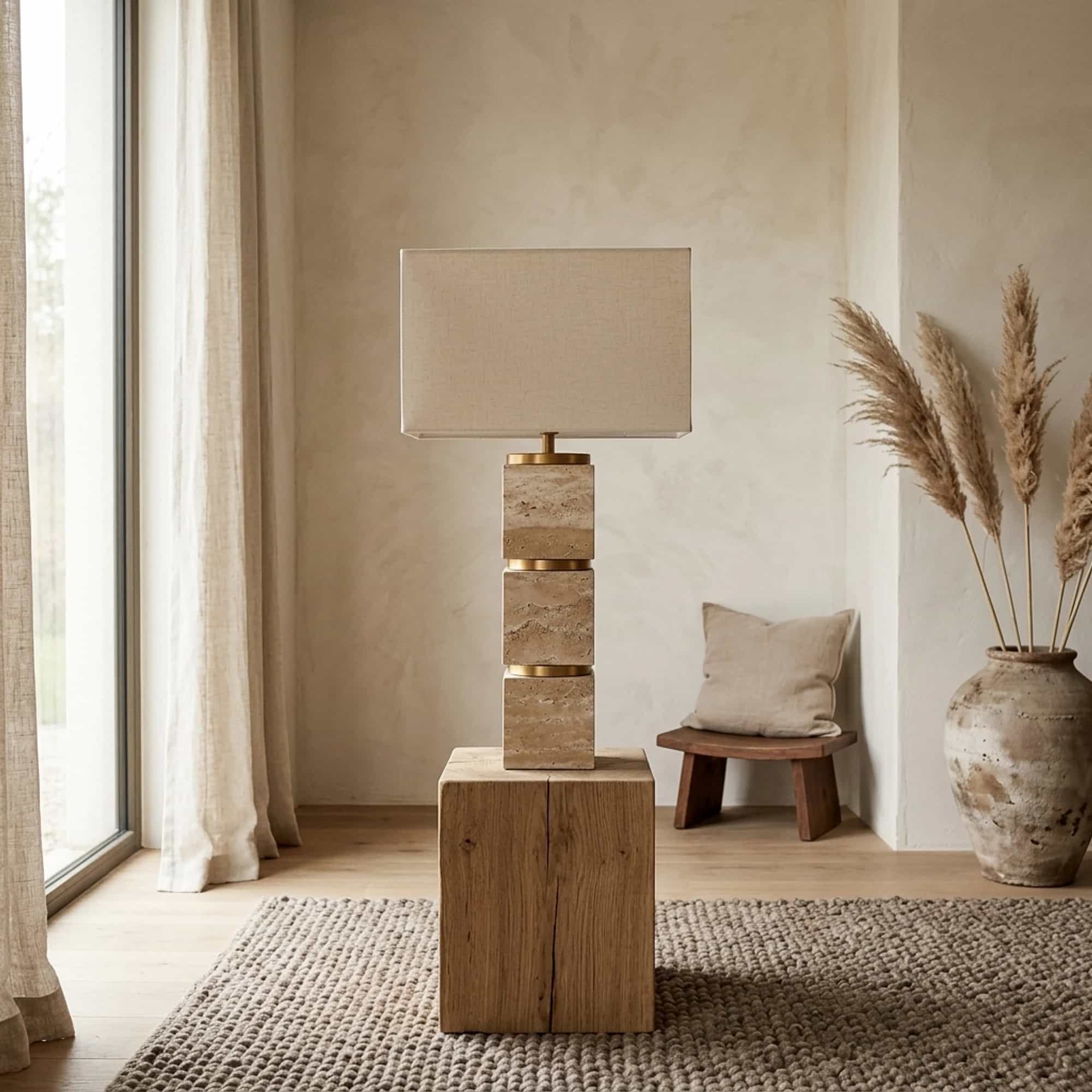 Tafellamp Jaella beige