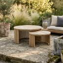 Tuin Bijzettafel Negara Teak Set Van 2 - Benoa