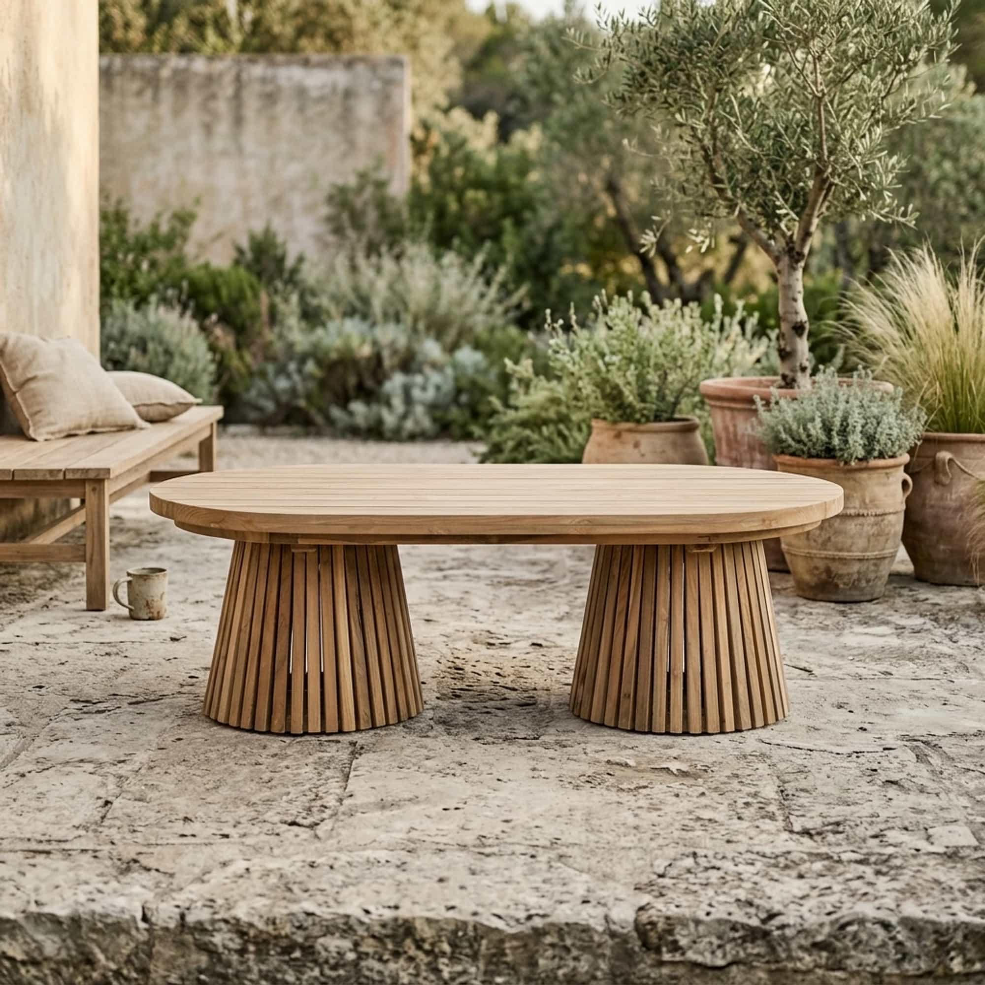 Tuin Salontafel Mirai Teak 130 - Benoa