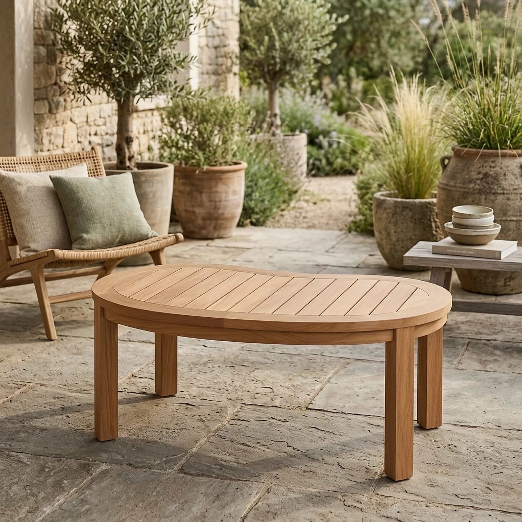 Tuin Salontafel Organisch Teak - Benoa