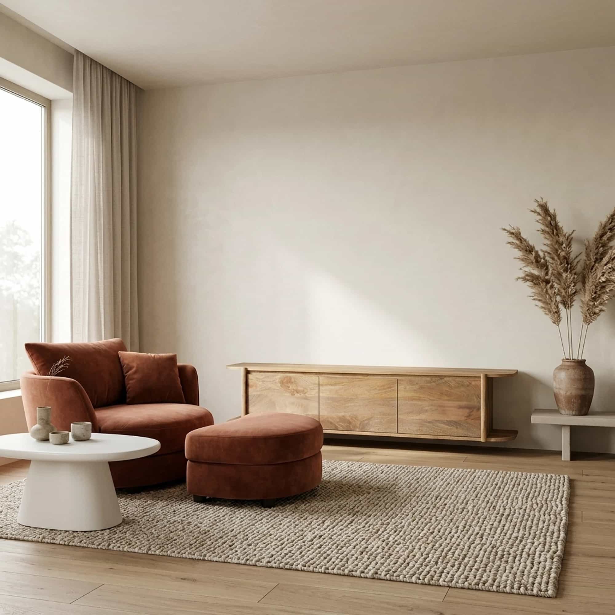 TV kast Jade zwevend Naturel - Benoa