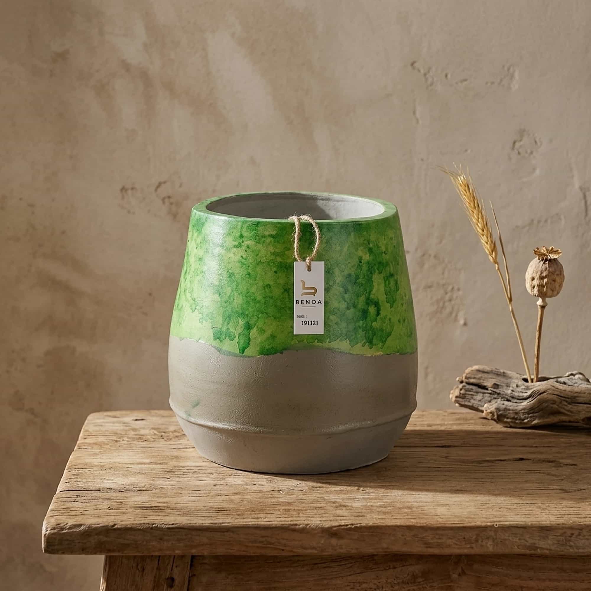 Vaas Groen Medium - Benoa