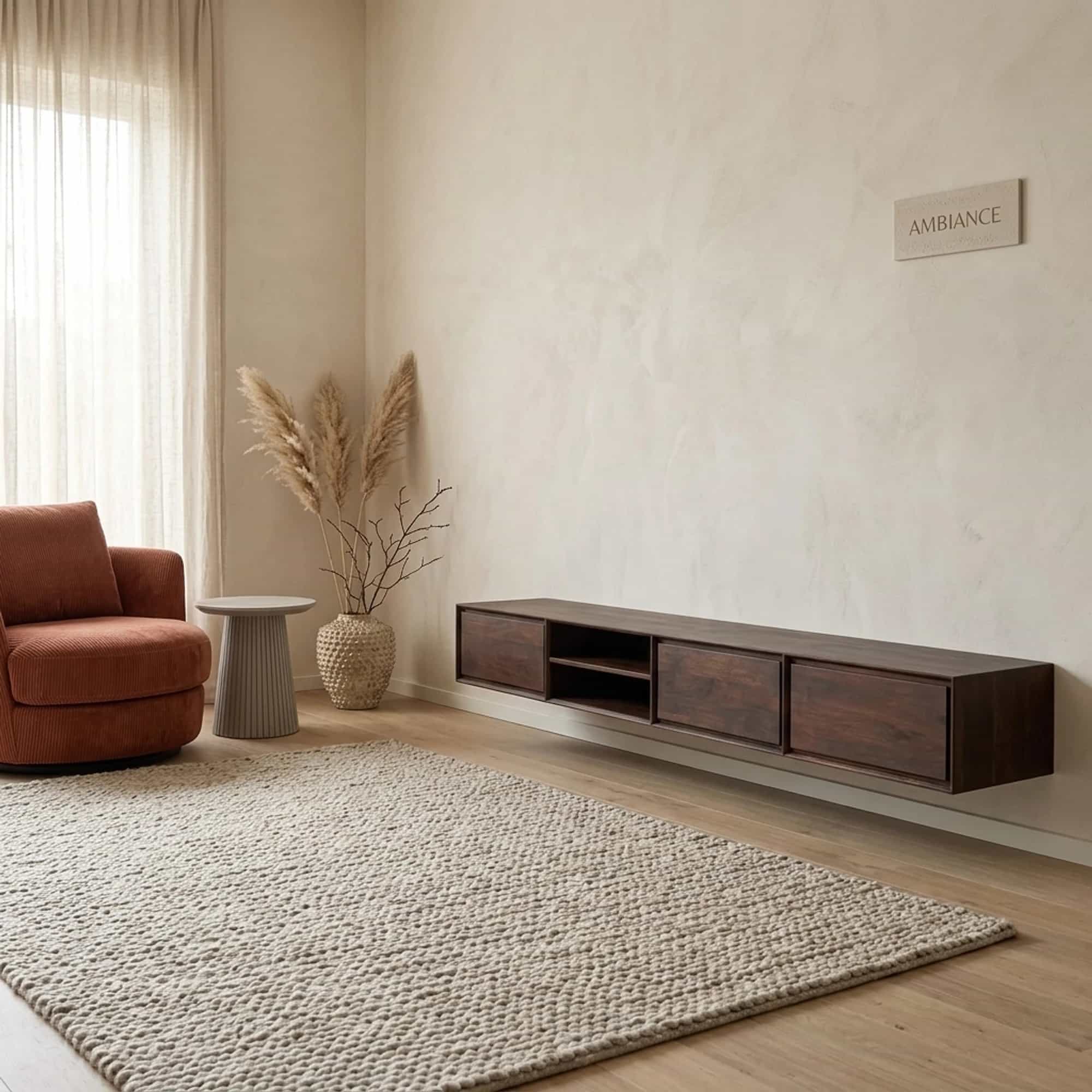 Zwevend tv meubel Ambiance Brown | 240 cm