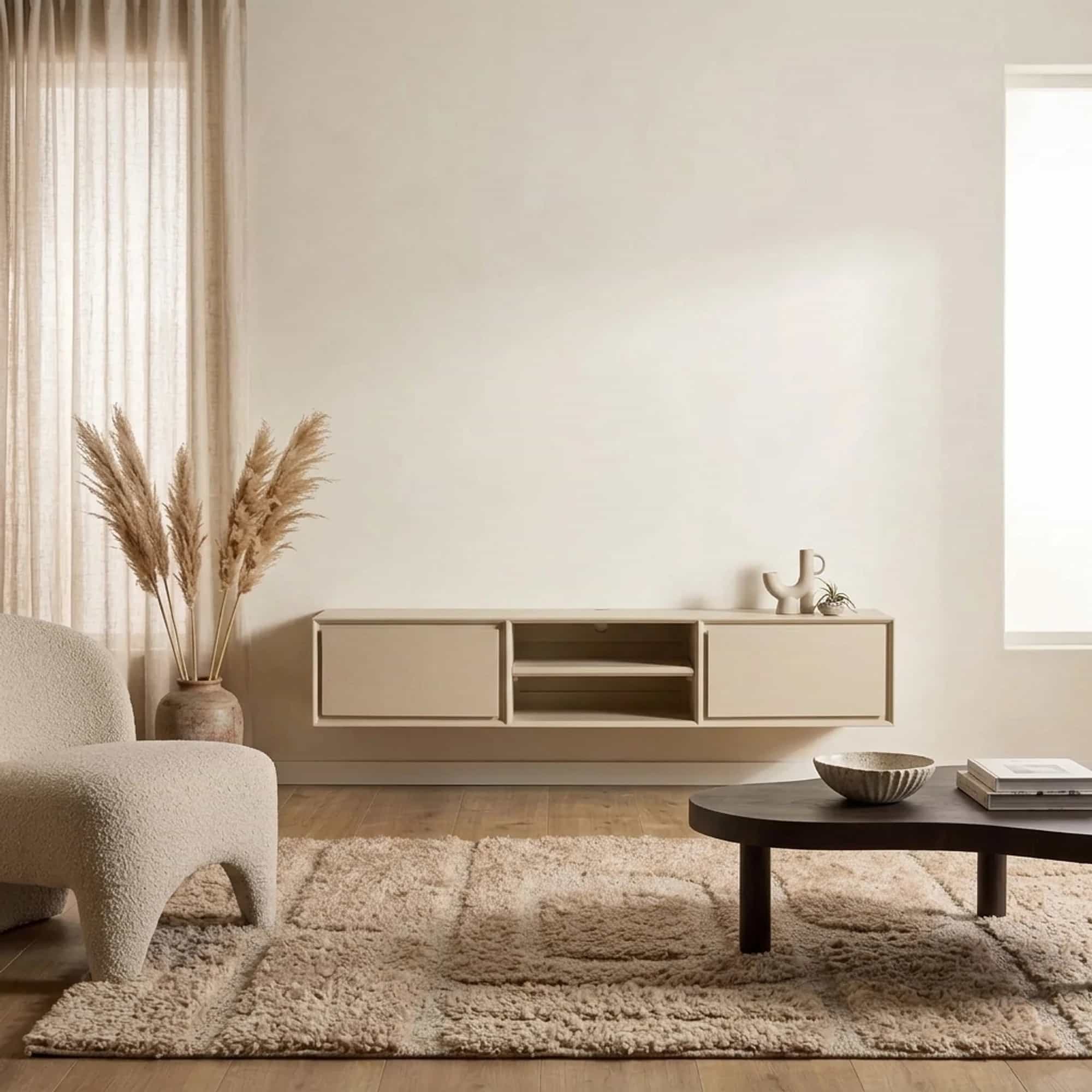 Zwevend tv meubel Ambiance Sand | 160 cm