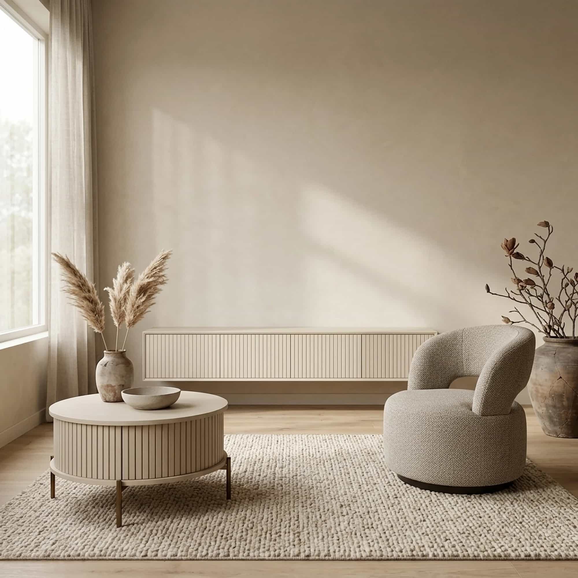 Zwevend tv meubel Madison Sand | 280 cm