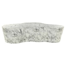 Richmond Interiors Salontafel Rockyard faux wit marmer (White)