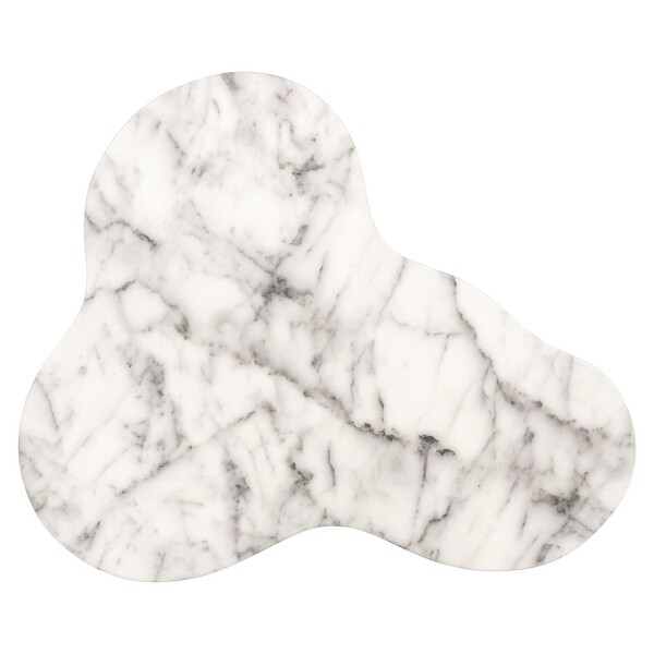 Richmond Interiors Bijzettafel Rockyard faux wit marmer (White) 