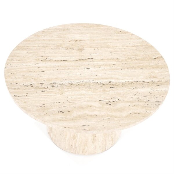 Moderne salontafel Aime natuursteen travertin beige